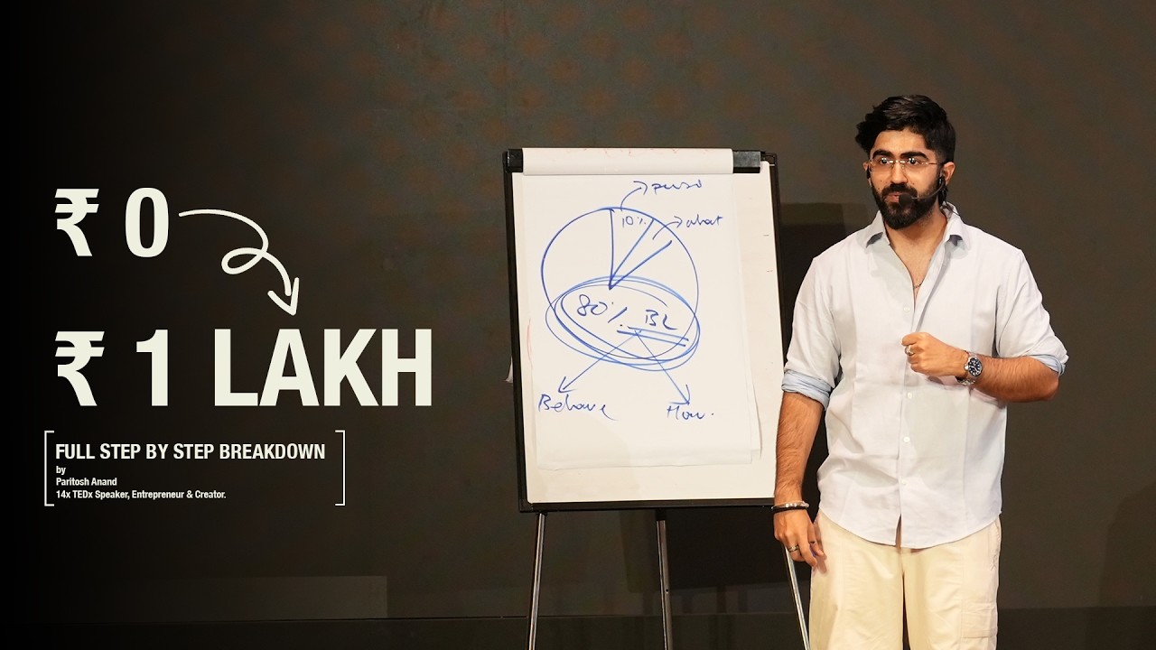 if i had ₹0 today, this is how i'd make my first ₹1 Lakh - full breakdown