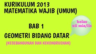 Geometri Bidang Datar - Kesebangunan dan Kekongruenan Geometri Bidang Datar - Kesebangunan dan Kekongruenan