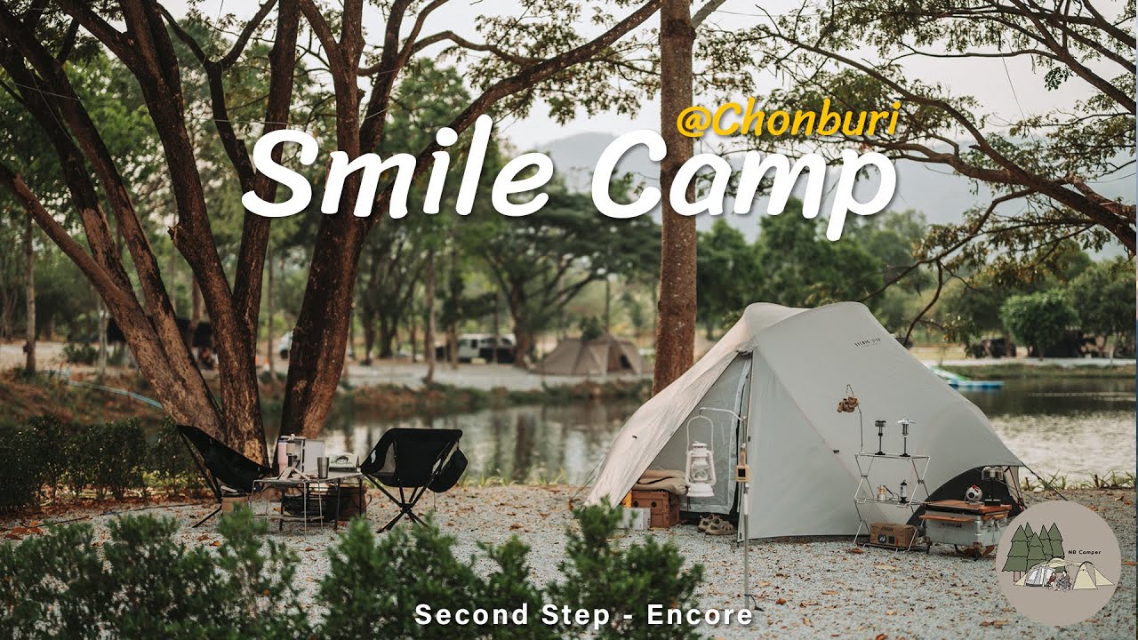 ASMR ลานกางเต็นท์ใหม่ริมน้ำกับวิวภูเขาชลบุรี ย่างซีฟู้ดกินกัน | Smile Camp | NB Camper | ASMR Ep.62