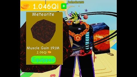 Buying the meteorite in lifting simulator !