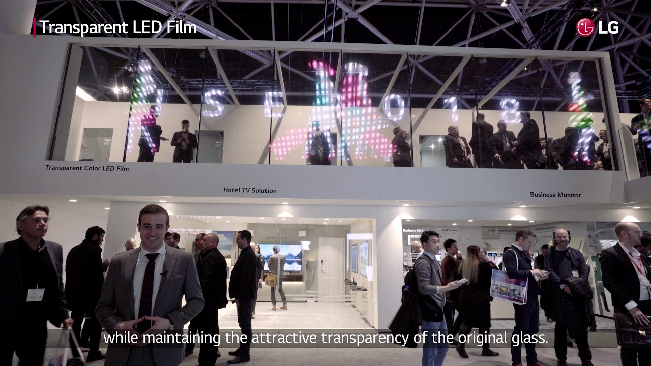 [ISE 2018] LG Booth #7 LED Signage - YouTube