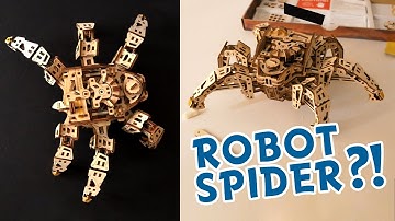 MECHANICAL ROBOT SPIDER - I built the UGEARS Hexapod Explorer kit