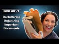 Home Office || Decluttering Important Documents || Filing System
