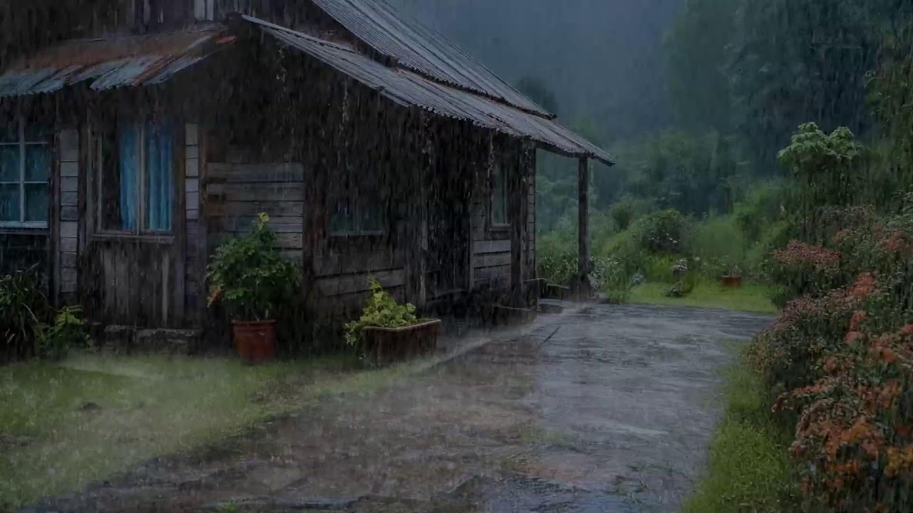 Rain sounds to help anxiety disappear while your body drifts into peaceful deep rest