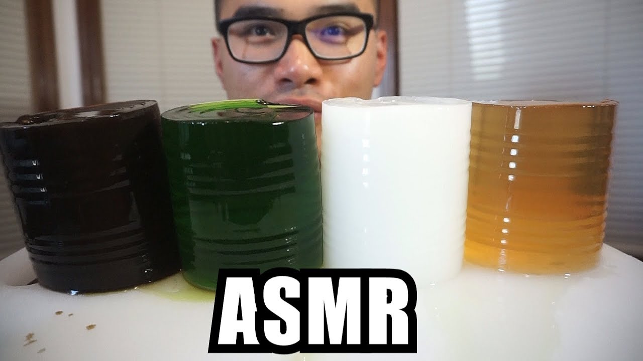 ASMR GRASS JELLY-JELLO *EXTREME EATING SOUNDS