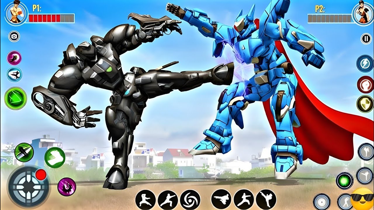 Car & Jet Transformation Robot Fight Game | Flying Police Robot Game 2020 - Android Gameplay #5 