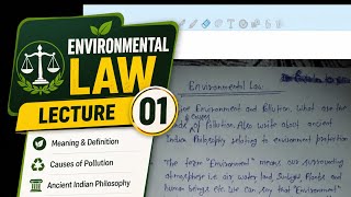Environmental Law Lecture 01 | Easy Notes + Exam Ready Concepts ✌️ #study #education 