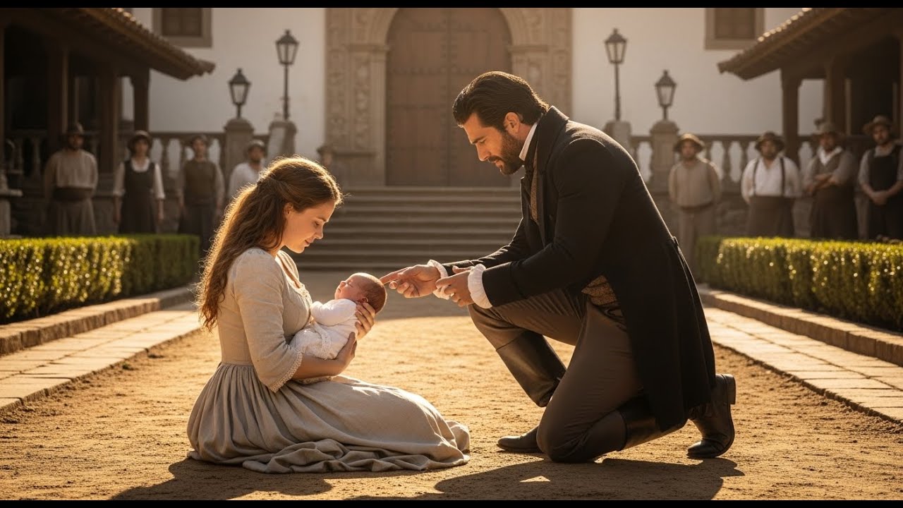 “Puede fingir ser el padre de mi hijo, señor?” — la respuesta del hacendado viudo la sorprendió!