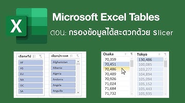 Excel Table: ตอน กรองข้อมูลได้สะดวกด้วย Slicer