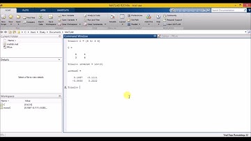Pendefinisian dan Pengoperasian Matriks dengan Matlab   YouTube