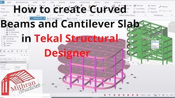 Tekal Structural Designer  Tutorial Tamil/How to create curved beams & cantilever slab in Tekal-TSD