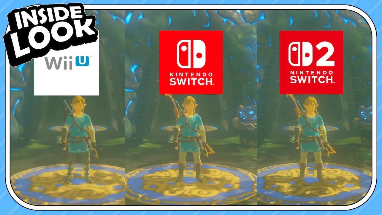 Switch 2 vs Switch vs Wii U | A Quick Performance Comparison of Breath of the Wild | Inside Look