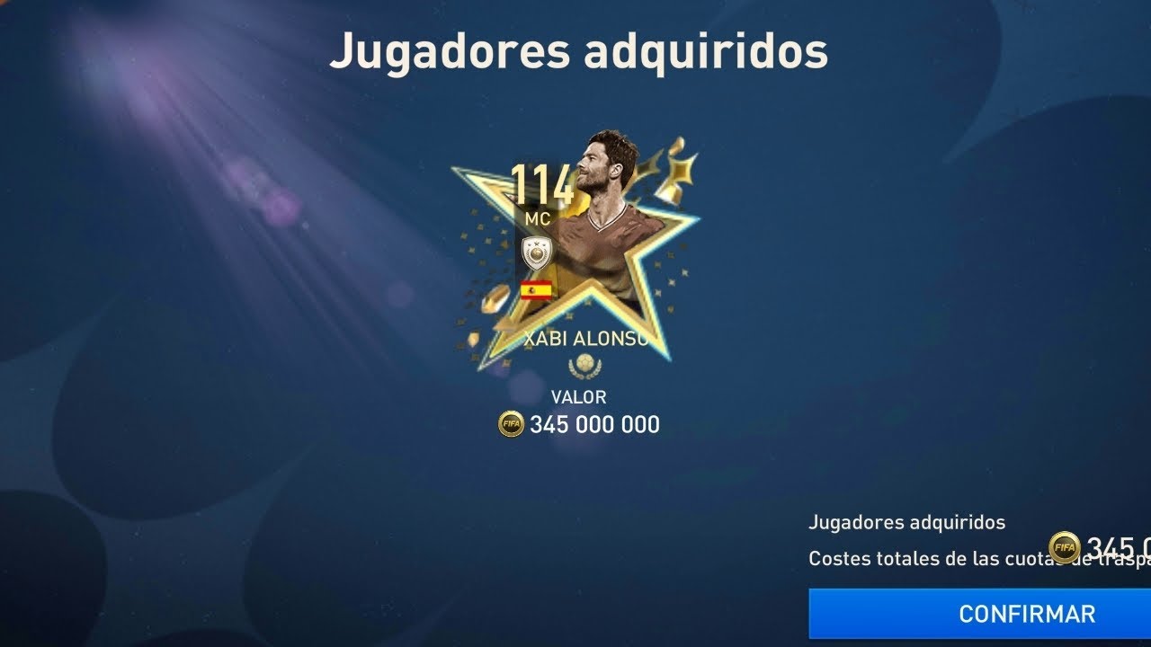 Fichamos a Xabi Alonso 114 en Fifa Mobile
