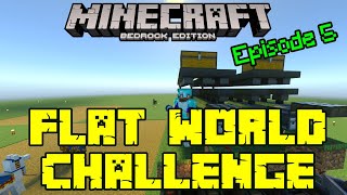 Bedrock Flatworld: Ep5, SHEEP, wool, sugar cane and cobble @MaddHatter