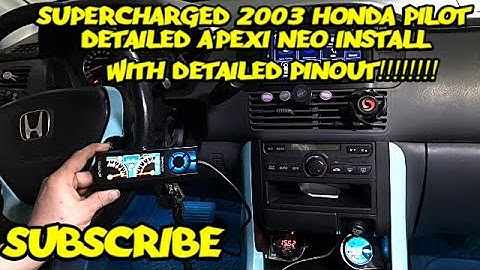 Apexi Neo Install 2003 Honda Pilot Supercharged   (J35 PIN OUT IN DESCRIPTION!)