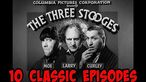 Three HOURS of Classic THREE STOOGES - 10 classic EPISODES!