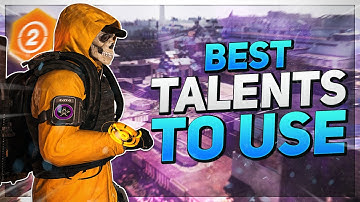 The Division 2: BEST TALENTS to use for ALL CONTENT RIGHT NOW!