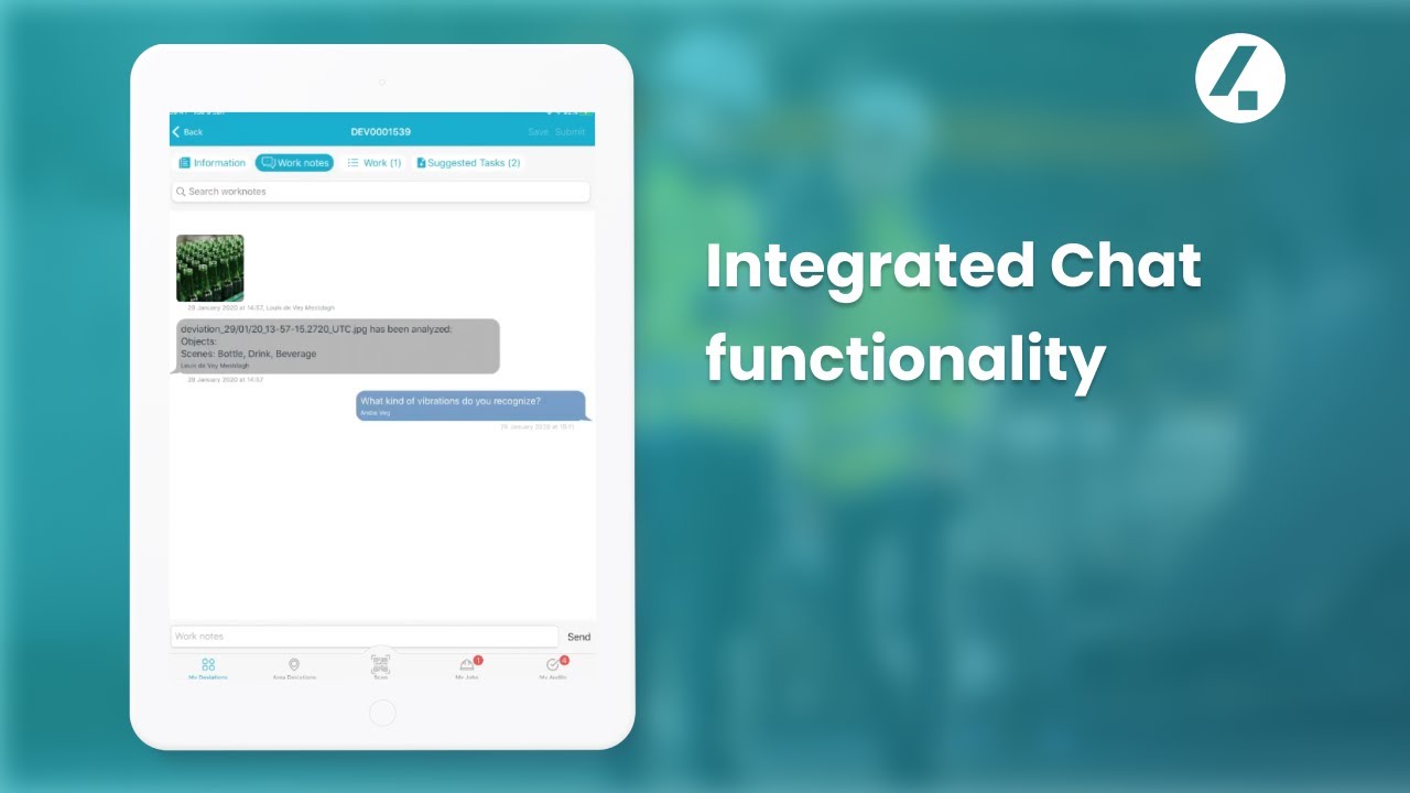 4Industry — Integrated chat functionality - YouTube