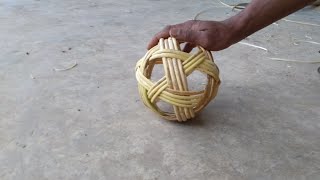Proses Pembuatan Bola Takraw Dari Rotan Part 2