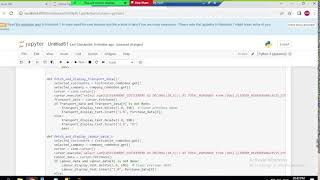 Filling in the entries in python using python code from sql server