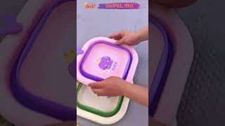 Want an Easy-to-Store Baby Wash Basin? This Collapsible Design Saves Space #babycare Want an Easy-to-Store Baby Wash Basin? This Collapsible Design Saves Space #babycare