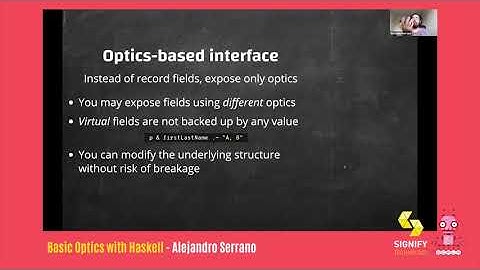 Basic Optics with Haskell by Alejandro Serrano at FP in the City Conference