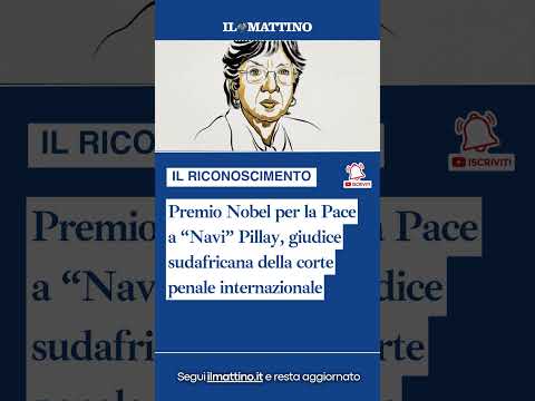 Video Premio Nobel per la Pace a Navi Pillay, giudice sudafricana della corte penale internazionale