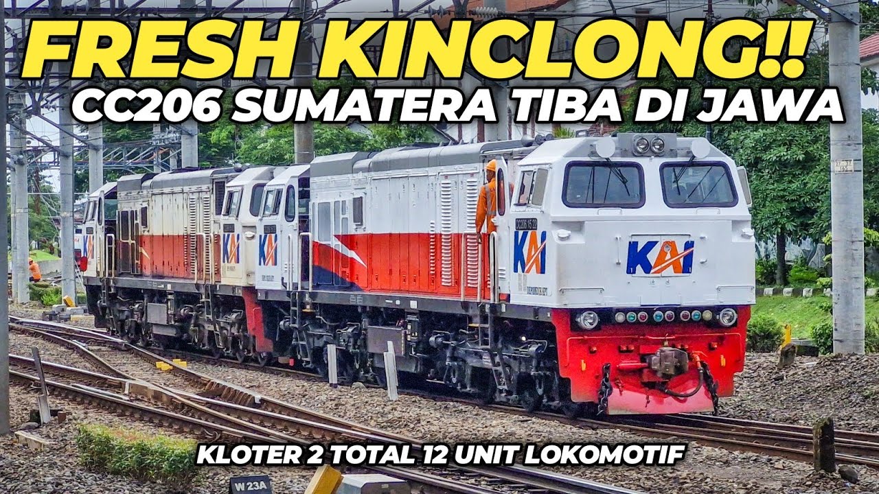 MUTASI 12 LOKOMOTIF CC206 SUMATERA AKHIRNYA TIBA DI JAWA‼️Pengiriman CC206 Sumatera ke Yogyakarta
