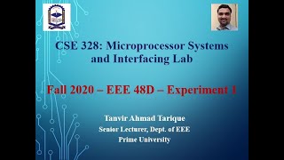Famous Fall 2020 - EEE 48 (Day) - Microprocessor Systems and Interfacing Lab - Experiment 1 (in Bangla) Profile