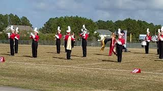 Lejeune High School Marching Devil Pups. 2022 Monarch invitational
