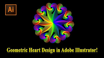 Geometric Heart Design in Adobe Illustrator – Modern Vector Art Tutorial