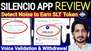 Silencio App SLC Token Mining With Noise Full Tutorial | My Silence AI Voice Pending to Validation screenshot 2