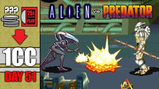 *Current PB* Can I Beat ALIEN vs PREDATOR on 1 Quarter?! A 1CC Journey (Day 51)