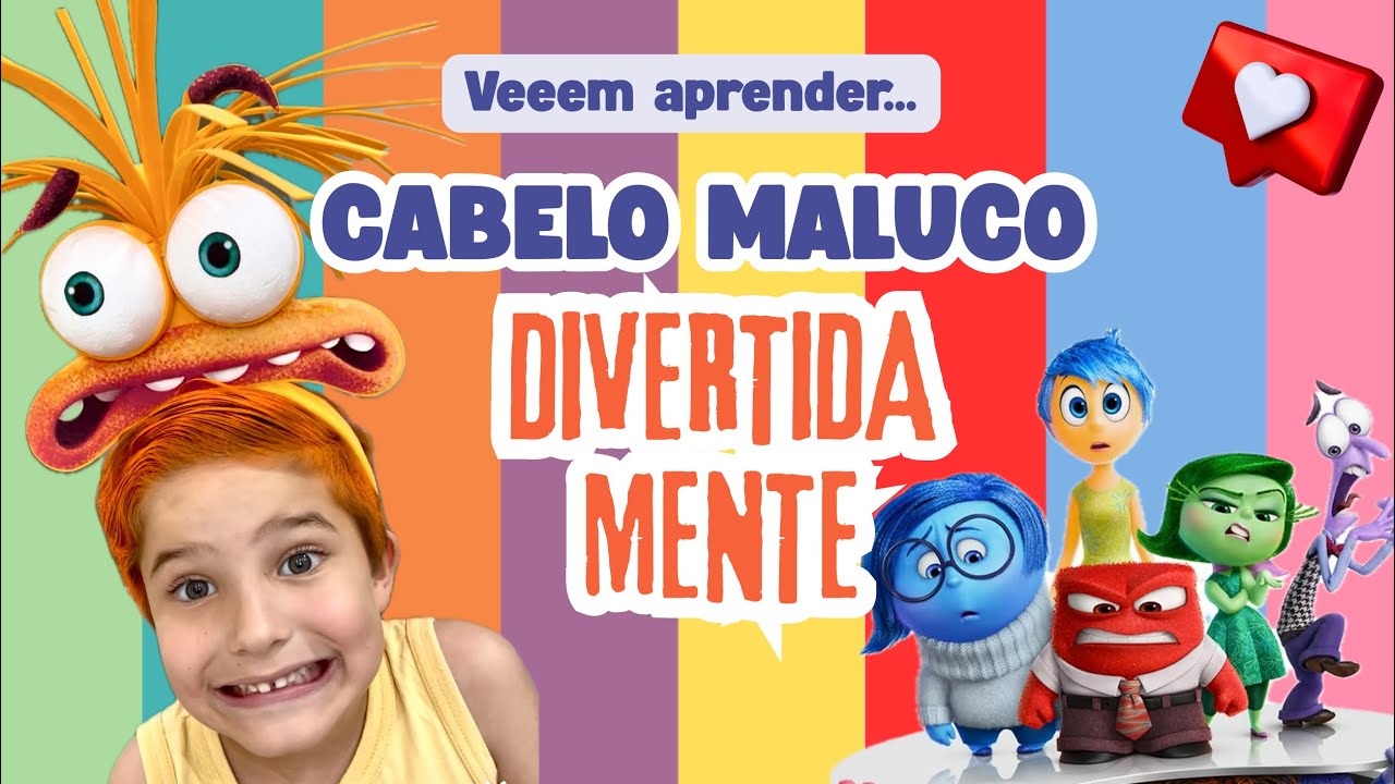 Cabelo maluco Divertidamente 🤩 