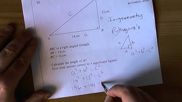 Higher Unit 3 Nov 2009 Calculator Paper 14 Q12 - Pythagoras.wmv