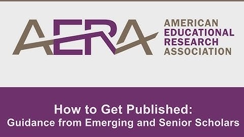 VRLC Course Trailer: How to Get Published (2013)