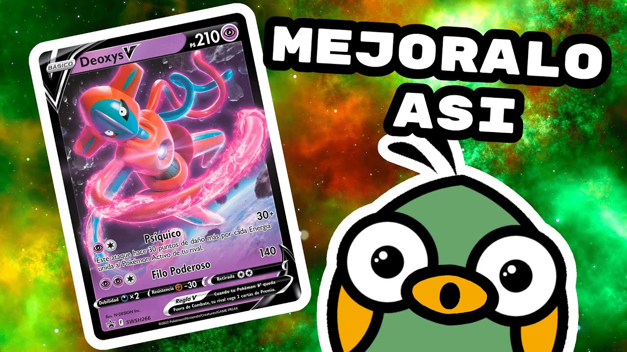 Colección Combate Deoxys Vmax y V-Astro TCG Cartas Pokemon en Español