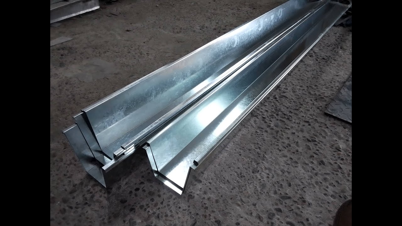 Canaleta Trapezoidal con Alero Alto - Plancha Galvanizada - YouTube