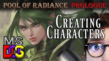 🎲 Rolling for Glory! Classic D&D Character Creation | Pool of Radiance (DOS, 1988) Prologue