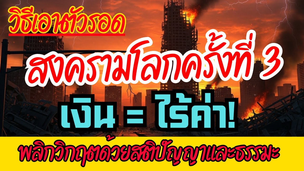 สงครามโลกครั้งที่3 เงิน=ไร้ค่า ฟังก่อนสายวิธีเอาตัวรอดเตรียมตัวรับมือสงครามรูปแบบใหม่ด้วยวิถีพอเพียง