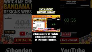Going live now! Bandana livestreaming on #YouTube #twitch #facebook #live #website