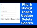 Php : How To Insert Update Delete Search Data In MySQL Database Using Php [ with source code ] 1