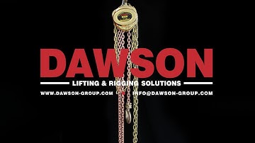 DAWSON DS308A NON SPARKING CHAIN HOIST, SPARK RESISTANT CHAIN BLOCK FOR LIFTING