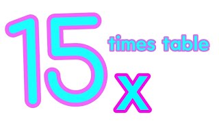 The Fifthteen times table multiplication song for kids | Squadstduios jr