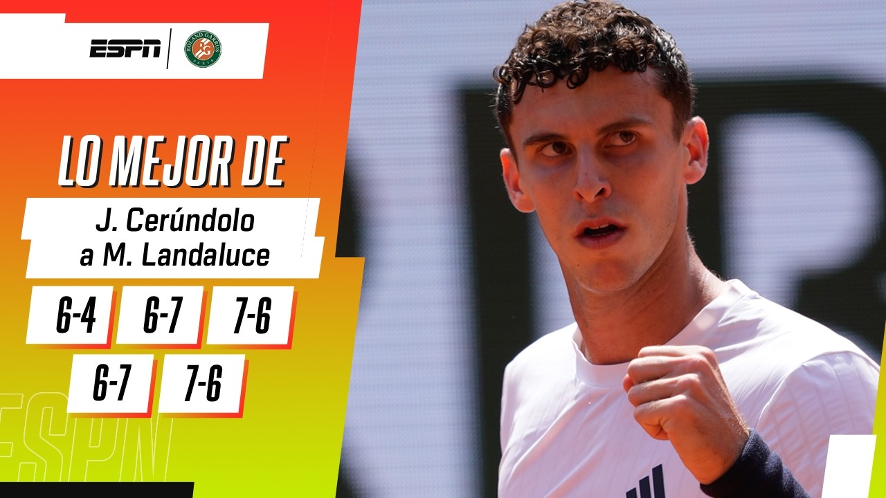 JUANMA CERÚNDOLO ESTUVO CASI 6 HORAS JUGANDO Y AVANZÓ EN ROLAND GARROS | RESUMEN
