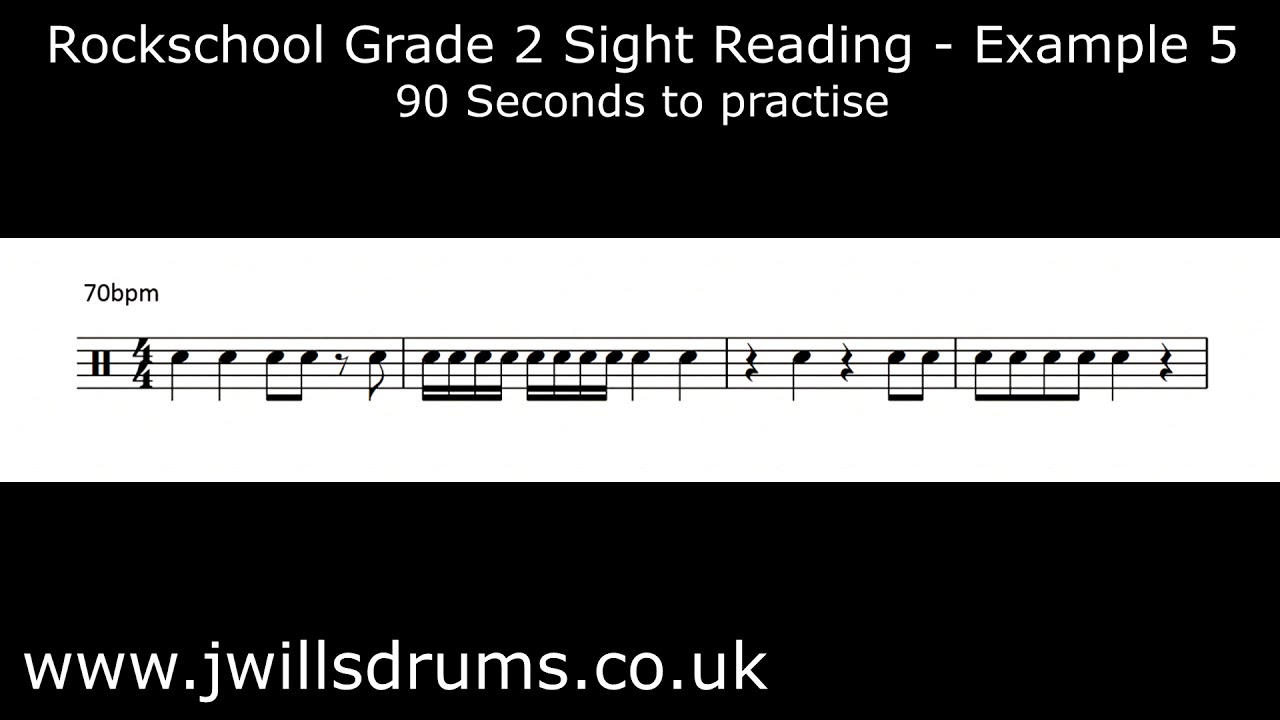 Rockschool Grade 2 Sight Reading Example 5