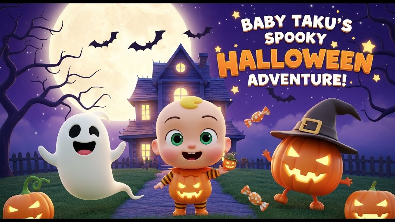 Жутковатое приключение малыша Таку на Хэллоуин | Забавный мультфильм о доме с привидениями — The ...