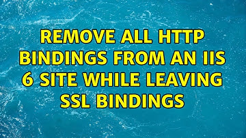 Remove all HTTP bindings from an IIS 6 site while leaving SSL bindings