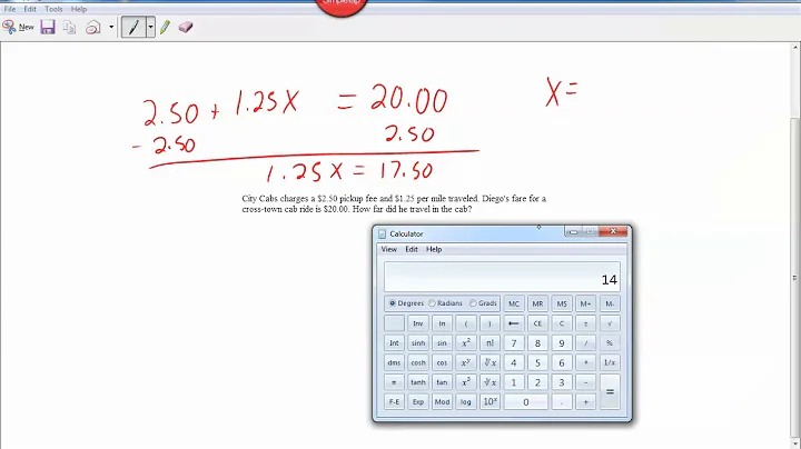 College Algebra - Word Problems with Linear Equations
