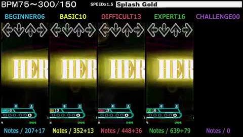 DDR / Splash Gold - SINGLE (DanceDanceRevolution A20)